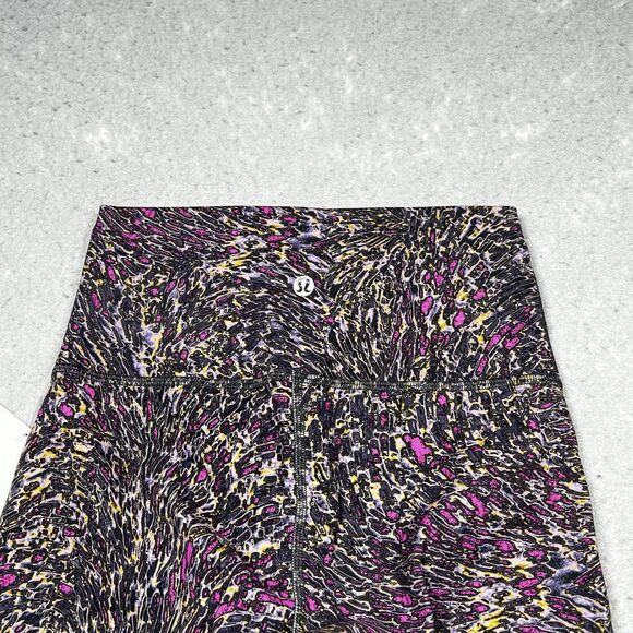 Lululemon Wunder Train Leggings Size 4 Topography Multi High-Rise Athleisure - Picture 9 of 13
